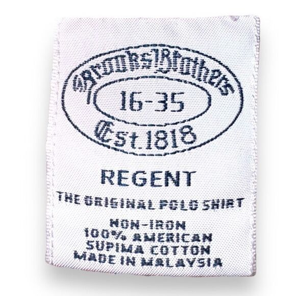 Red Striped Brooks Brothers Non-Iron Button Down Shirt M 16 - Picture 2 of 8